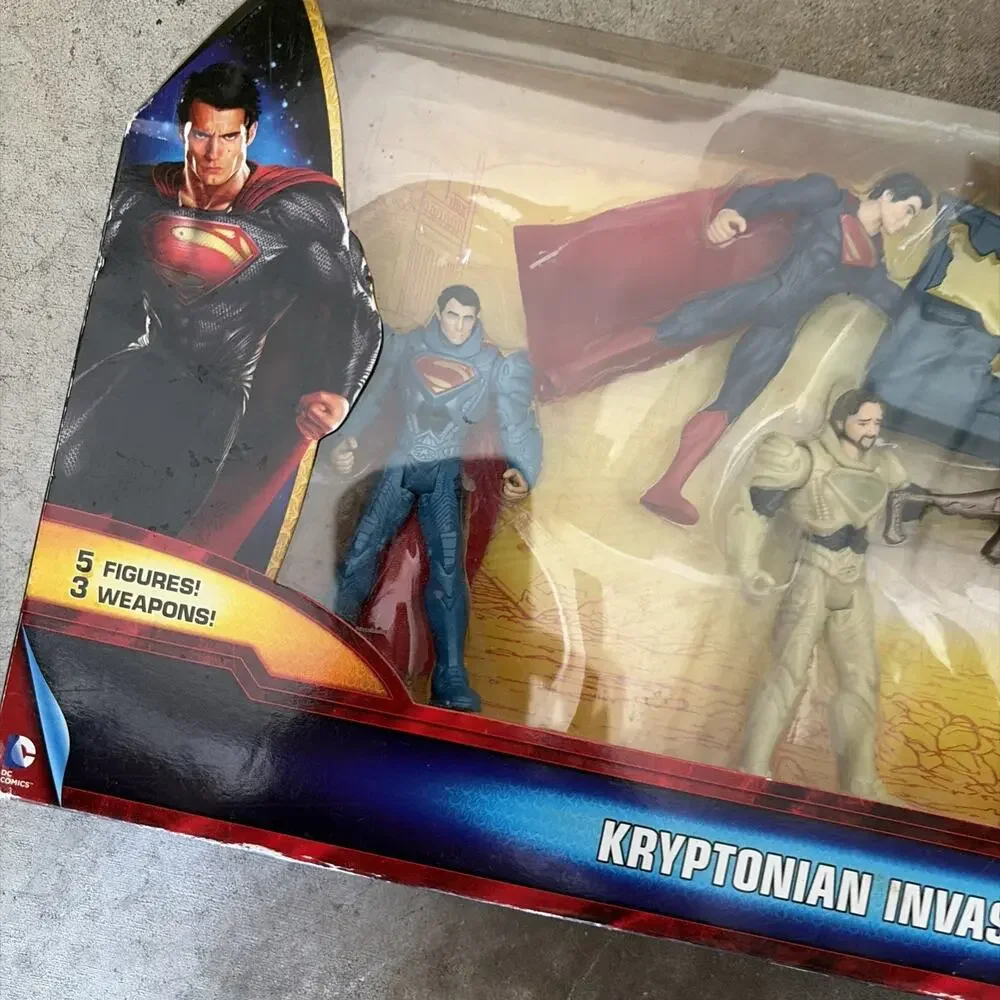 SUPERMAN Man of Steel KRYPTONIAN INVASION 5-Pack 3.75 Figure TARGET EXCLUSIVE